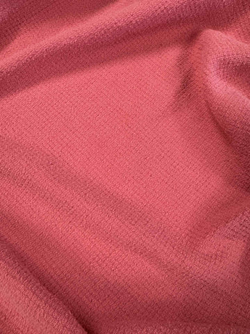 Bubblegum Pink - Hand Dyed Squares Weave Silk Noil