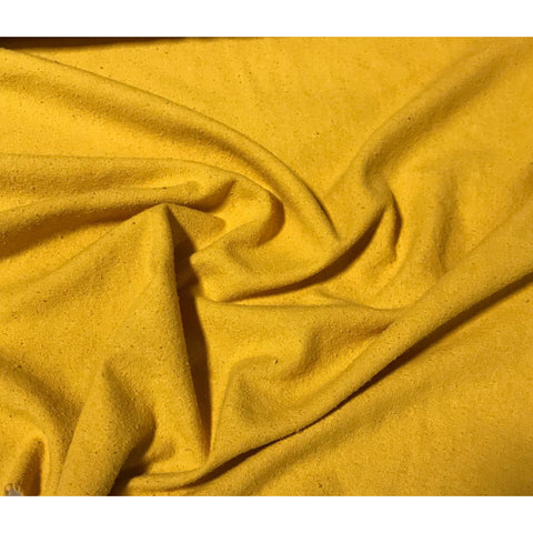 Gold - Hand Dyed Silk Noil Fabric - 4.5"x36" Remnant