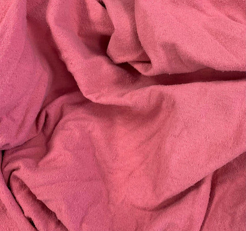 Flamingo Pink - Hand Dyed Raw Silk Noil