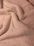 Rosewater Pink Lambswool Sheep Sherpa - Cuddle Minky Faux Fur Fabric
