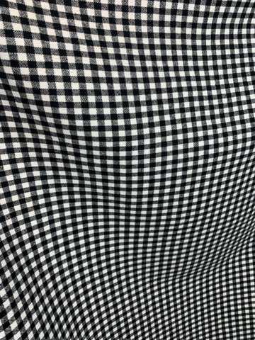 Black & White Check 100% Cotton Flannel Fabric