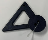 Triangle Closure with Button Back Buckle - 70mm / 2-3/4" - Dill Buttons