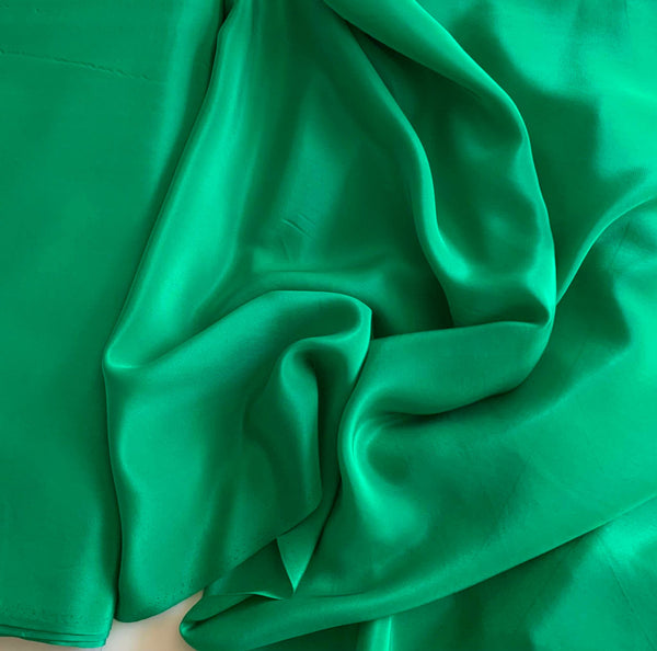 Emerald Silk 4-Ply Crepe Fabric
