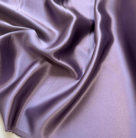 Dusty Plum - 30mm Heavy Silk Charmeuse Fabric