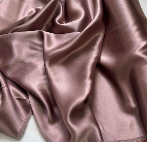 Deep Mauve - 100% Silk Charmeuse Fabric