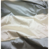 Remnant Sale - Gray & Cream Stripe Silk TAFFETA Fabric 18"x27"