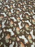 Bunnies & Butterflies - Nature's Nursery - Paintbrush Studio Cotton Fabric