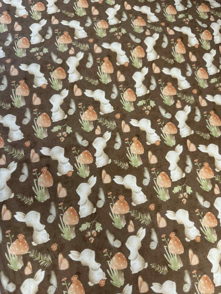Bunnies & Butterflies - Nature's Nursery - Paintbrush Studio Cotton Fabric