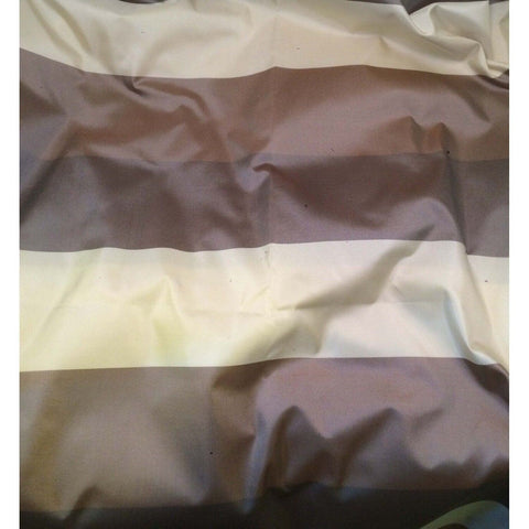 Taupe & Brown Stripe Silk TAFFETA Fabric 18"x27" Remnant