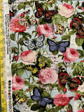 Butterfly Floral by Candace Allen 100% Cotton Fabric