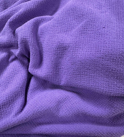 Bright Lavender - Hand Dyed Waffle Weave Silk Noil