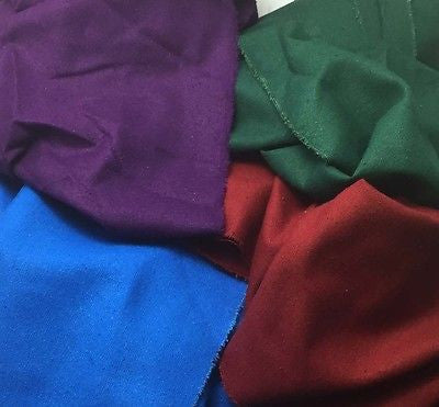 Jewel Tones Sample Set - Silk Noil 1/4 Yard x 45" Each