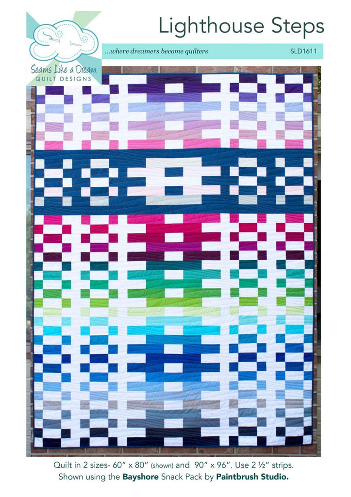 Lighthouse Steps - Quilt Pattern by Seams Like a Dream