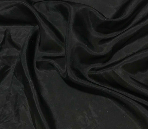 Black - 8mm Silk Habotai