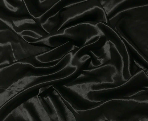 Black - 19mm Silk Charmeuse