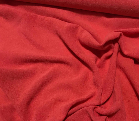 Blood Orange - Hand Dyed Poplin Gauze Silk Noil