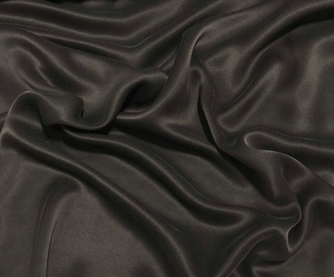 Chocolate Brown - Sandwashed Silk Charmeuse