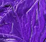 Bright Lavender - Hand Dyed Silk Velvet