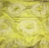 Golden Olive Circles - Silk Satin (54")