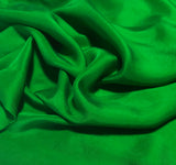 Bright Kelly Green - Hand Dyed Silk Twill