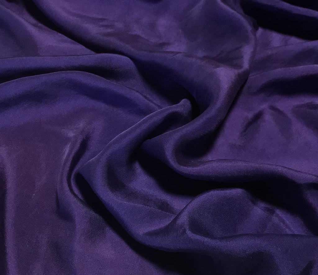 Lavender Purple - Hand Dyed Silk Twill
