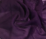 Amethyst Purple - Hand Dyed Silk Organza