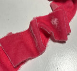 Hand Dyed Bubblegum Pink Silk Velvet Ribbon ( 4 Widths to choose from)