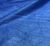 Sapphire Blue - Hand Dyed Silk Dupioni