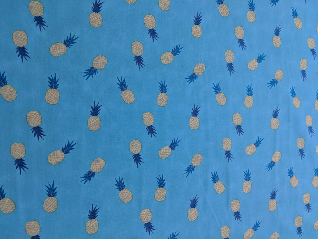 Ananas Aqua Pineapples - Sirena - Art Gallery Fabrics -Premium Cotton