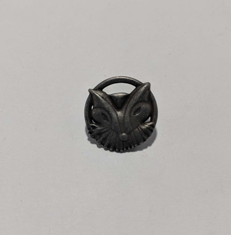 Fox Metal Button - 25mm / 1" - Dill Buttons