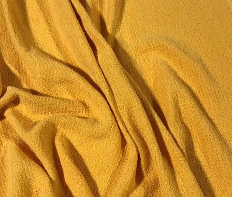 Golden Poppy - Hand Dyed Squares Weave Silk Noil