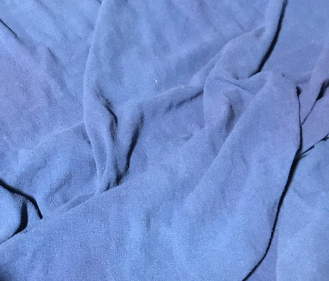 Denim Blue - Hand Dyed Poplin Gauze Silk Noil