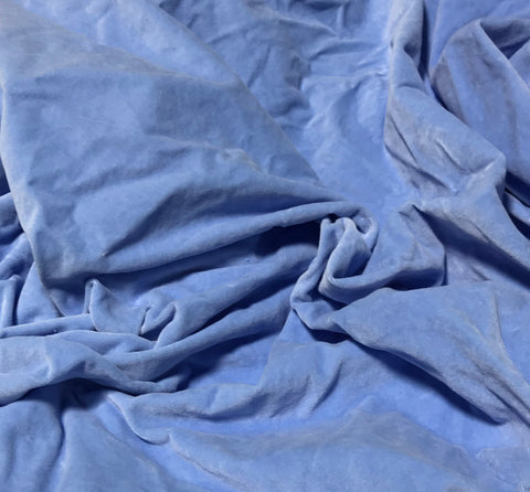 Periwinkle Blue   - Hand Dyed Cotton Velveteen