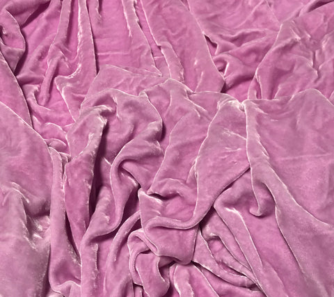 Plum Blossom - Hand Dyed Silk Velvet
