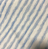 Blue Stripes Strings - Cotton Sateen Decorator Fabric
