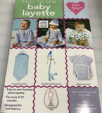 Baby Layette Pattern sz 3mo-12mo 14 Piece Baby Layette Sewing Pattern
