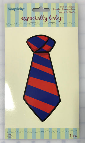 Red & Blue Tie - Iron-on Transfer by Simplicity