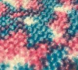 Cotton Candy Rose Minky Cuddle Fabric