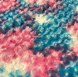 Cotton Candy Rose Minky Cuddle Fabric