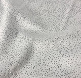 White with Silver Metallic Glitter - Cuddle Minky Fabric
