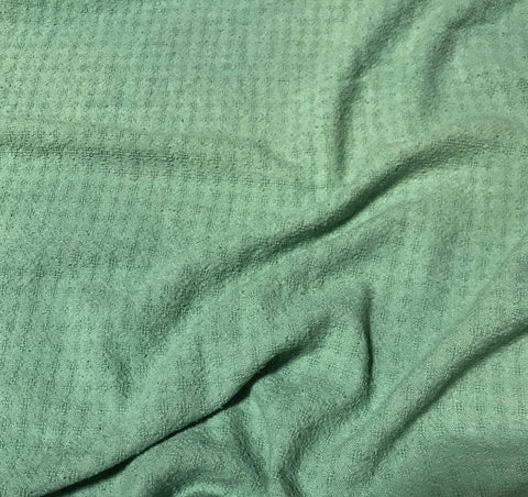 Celadon Green - Hand Dyed Checkered Weave Silk Noil