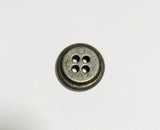 4 Hole Metal Button - 18mm / 5/8 inch - Dill Buttons Brand (2 Colors to Choose From)