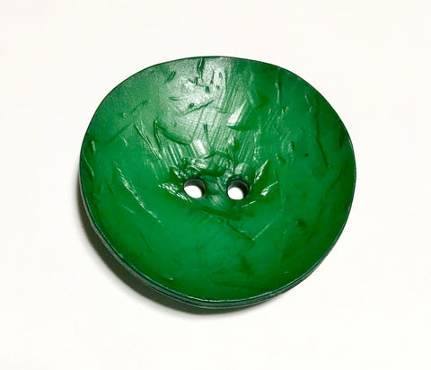 Large Green Plastic Button - 60mm / 2 1/4" - Dill Buttons Brand