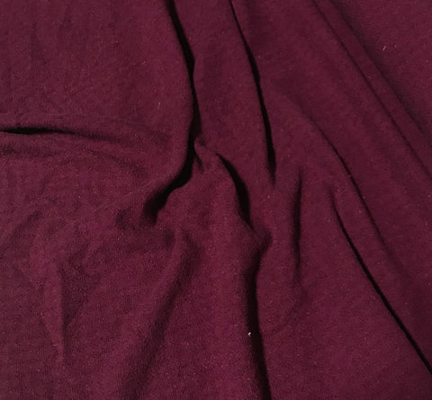 Maroon - Hand Dyed Checkered Weave Silk Noil