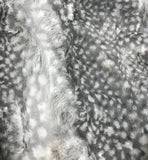 Fawn Metal Gray - Cuddle Minky Faux Deer Fur Fabric