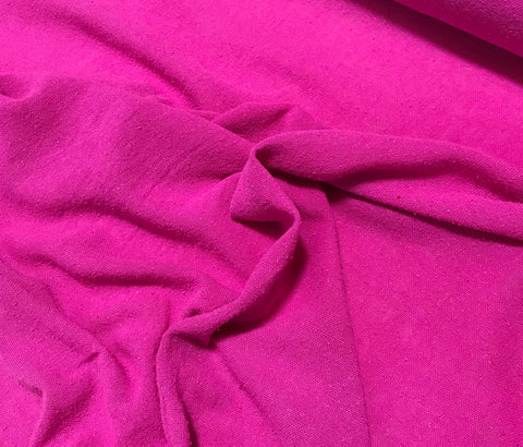 Orchid Pink - Hand Dyed Poplin Gauze Silk Noil