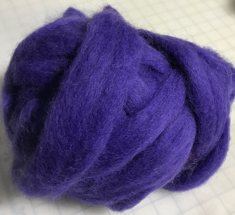 Royal Purple - Finest Romney & Merino Wool Roving (.5 Oz)