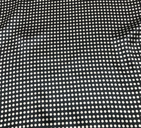 Black and White Small 1/4" Polka Dots - Silk Charmeuse
