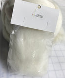 Natural White - Finest Romney & Merino Wool Roving (.5 Oz)