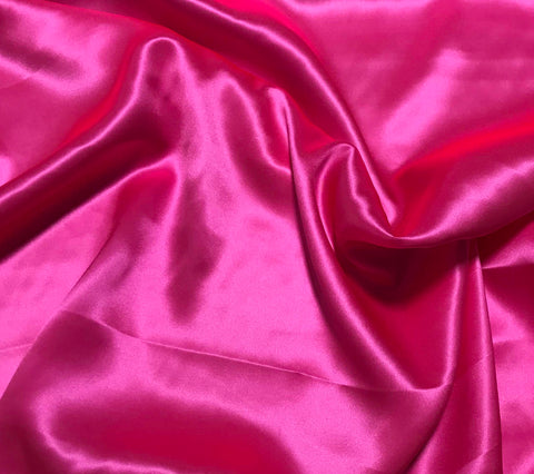 Neon Pink - 19mm Silk Charmeuse